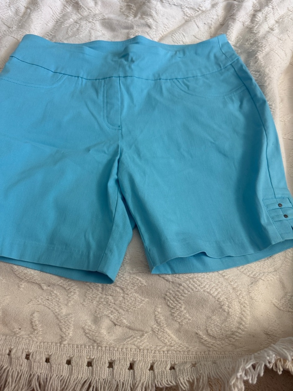 hearts of palm Bright Aqua Pull-On Shorts